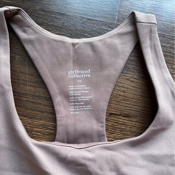 Girlfriend Collective Dark Mauve Paloma Racerback Dress XS - Picture 7 of 10